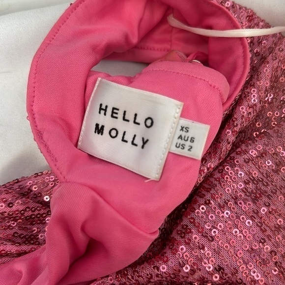 Hello Molly Sparkles High Mini Dress Size XS - Picture 7 of 8